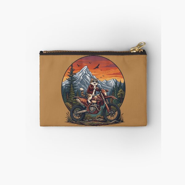 Item preview, Adventure Cat on Dirt Bike – Mountain Off Road Rider Cat Graphic designed and sold by BlackCat Vibe.