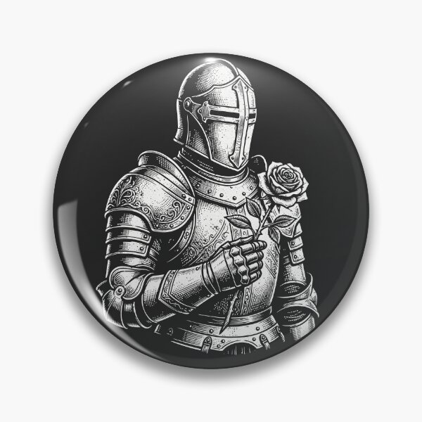 Item preview, Medieval Knight Holding Rose Vintage Fantasy Gothic  designed and sold by Y-Vibes.