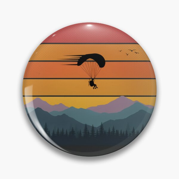 Item preview, Paramotor Sunset Over Mountains designed and sold by ArcticFoxStudio.