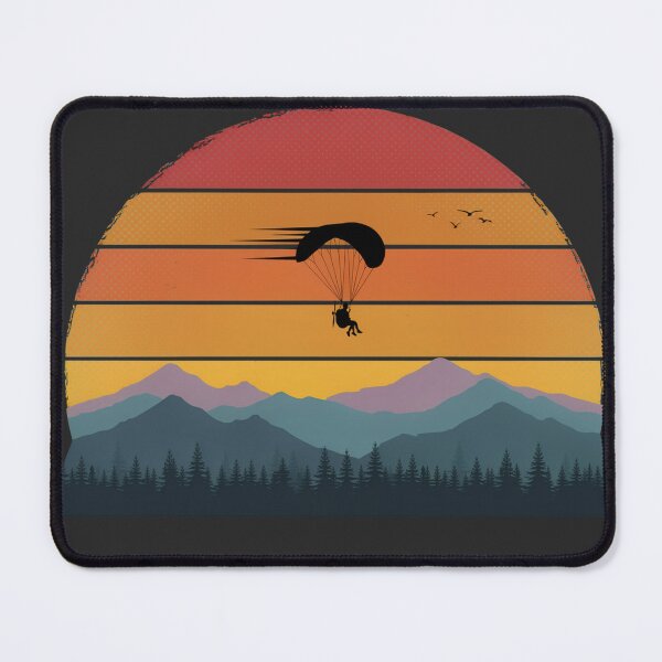 Item preview, Paramotor Sunset Over Mountains designed and sold by ArcticFoxStudio.