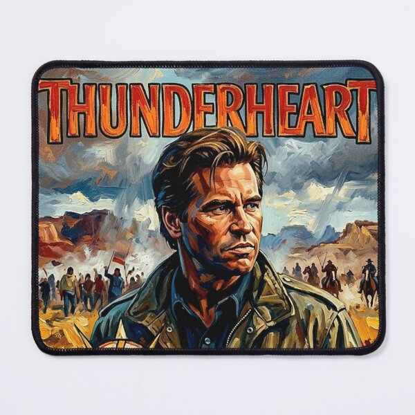 Item preview, Thunderheart Retro Mystery Crime Thriller Tribute Art Movie Poster designed and sold by Art's Diner.