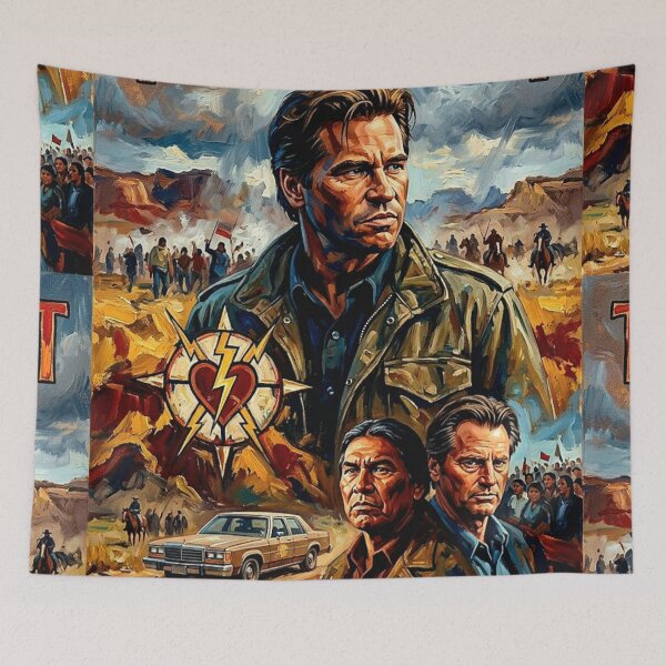 Item preview, Thunderheart Retro Mystery Crime Thriller Tribute Art Movie Poster designed and sold by Art's Diner.