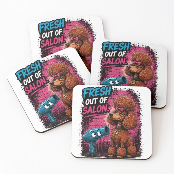 Item preview, Fresh Out Of Salon Funny Poodle Grooming Dog Lover Shirt designed and sold by PINK FREE.