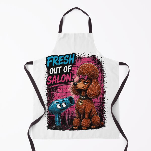 Item preview, Fresh Out Of Salon Funny Poodle Grooming Dog Lover Shirt designed and sold by PINK FREE.