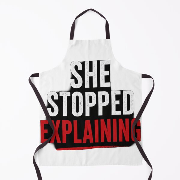 Item preview, She Stopped Explaining – Emotional Quote Design designed and sold by Saraisha Studio.