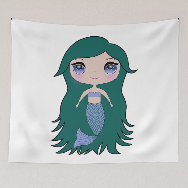 Item preview, Cute Mermaid designed and sold by Sartoris Art.