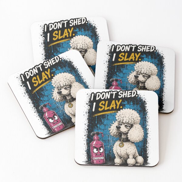 Item preview, I Don't Shed I Slay Funny Poodle Grooming Dog Lover Shirt designed and sold by PINK FREE.