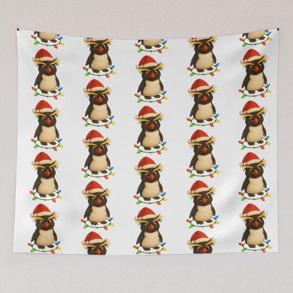 Item preview, Christmas Rockhopper Penguin designed and sold by Sillytoe.