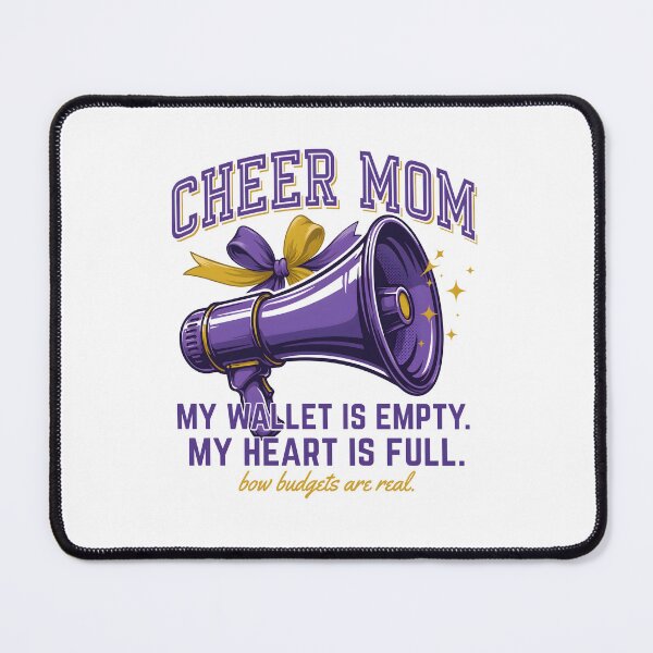 Item preview, Cheer Mom Megaphone Empty Wallet Full Heart Quote designed and sold by Enea Kelo.