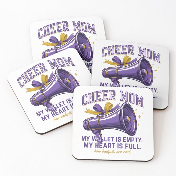 Item preview, Cheer Mom Megaphone Empty Wallet Full Heart Quote designed and sold by Enea Kelo.