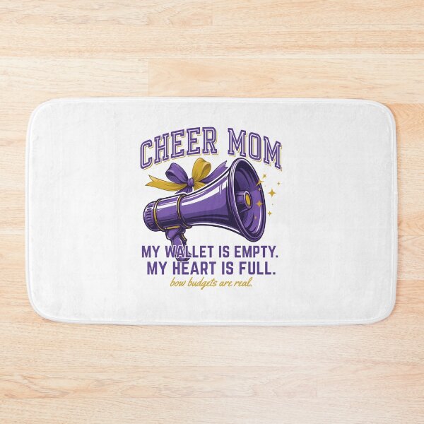 Item preview, Cheer Mom Megaphone Empty Wallet Full Heart Quote designed and sold by Enea Kelo.