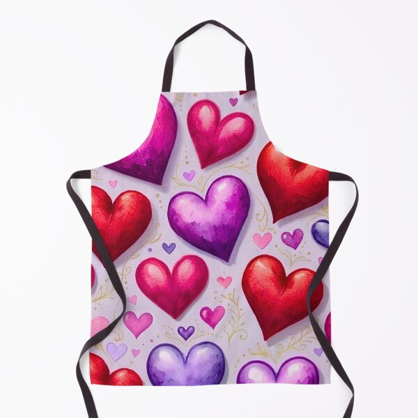 Item preview, Glowing Hearts Red Pink Purple with Gold Branches Romantic Valentine Pattern designed and sold by Good Vibes .