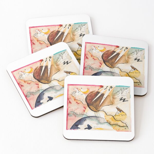 Item preview, Rain Landscape (1911) — Wassily Kandinsky Watercolor designed and sold by ComedieHumaine.