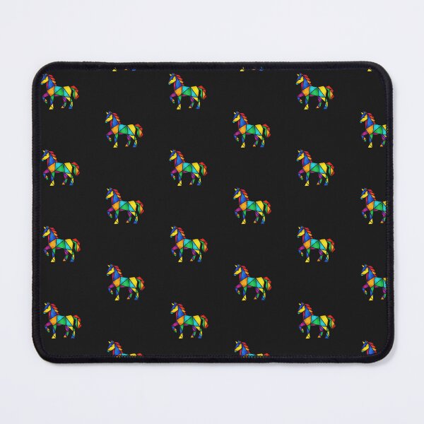 Item preview, Colorful Geometric Origami Horse Art designed and sold by Inka Moon Design.