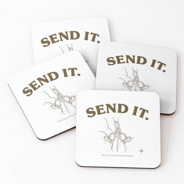 Item preview, Rock Climbing Send It Tie Your Knot Funny Quote designed and sold by Enea Kelo.