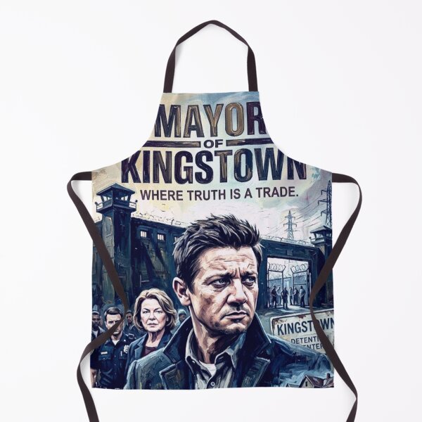 Item preview, Mayor of Kingstown Retro Crime Thriller Tribute Art TV Series Poster designed and sold by Art's Diner.