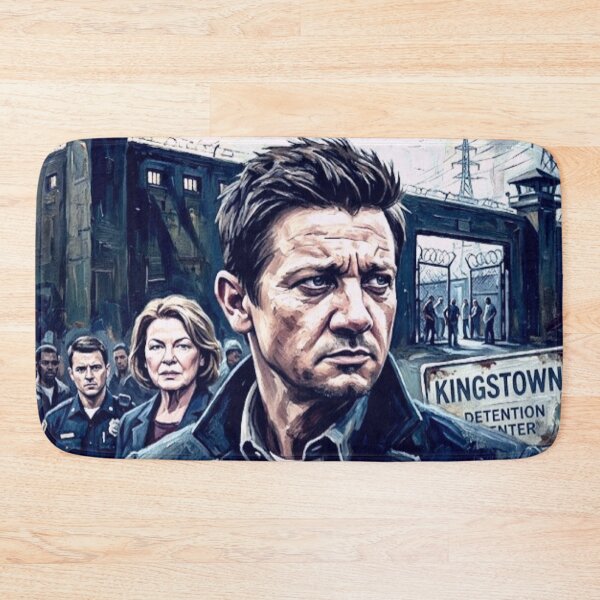 Item preview, Mayor of Kingstown Retro Crime Thriller Tribute Art TV Series Poster designed and sold by Art's Diner.