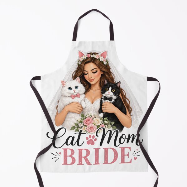 Item preview, Cat Mom Bride Cute Wedding Cat Lover Bridal designed and sold by Lorevia Style.