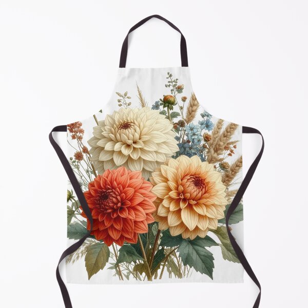 Item preview, Boho Watercolor Dahlia Bouquet designed and sold by Rutvain.