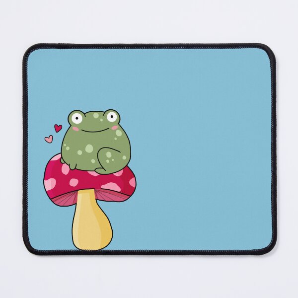 Item preview, cartoon mushroom frog designed and sold by trinketgal.