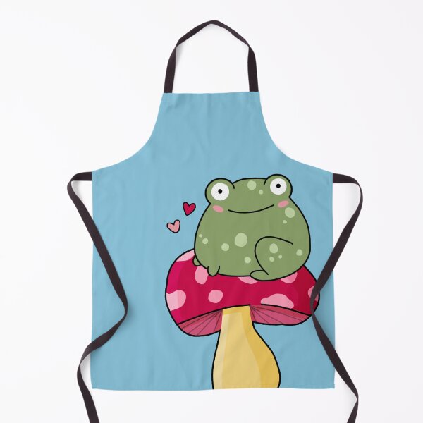 Item preview, cartoon mushroom frog designed and sold by trinketgal.