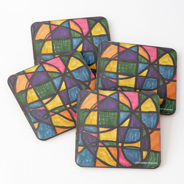 Item preview, Chunky Scribbles with Black Outline  designed and sold by DancingCreek.