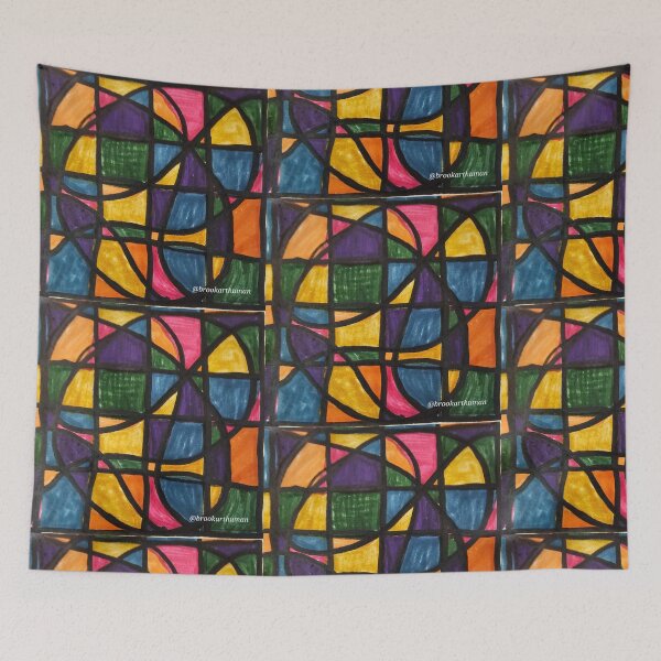 Item preview, Chunky Scribbles with Black Outline  designed and sold by DancingCreek.