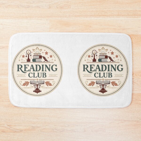 Item preview, Vintage Reading Club Literary Badge for Book Lovers designed and sold by Evergreen Horizon Works.