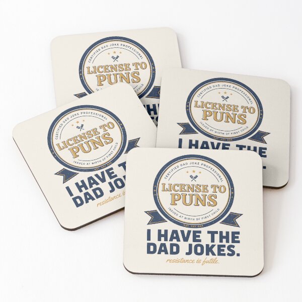Item preview, Funny Dad Jokes License To Puns Certified Professional Badge designed and sold by Enea Kelo.