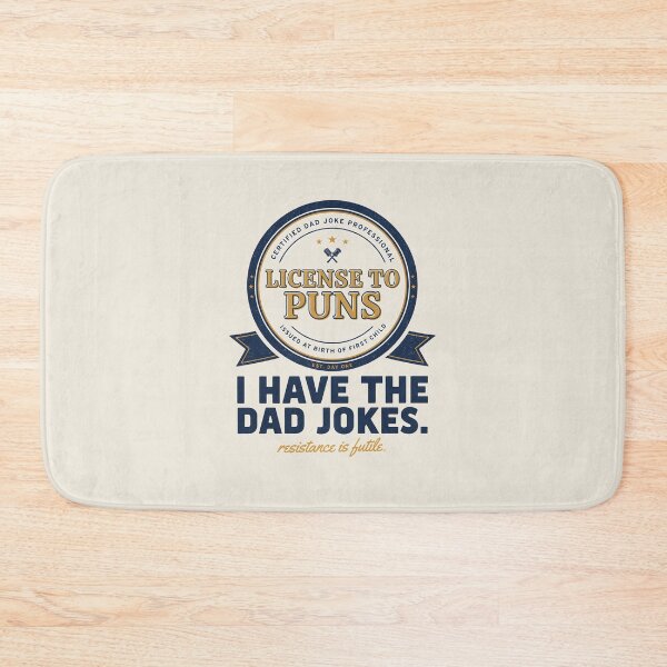 Item preview, Funny Dad Jokes License To Puns Certified Professional Badge designed and sold by Enea Kelo.