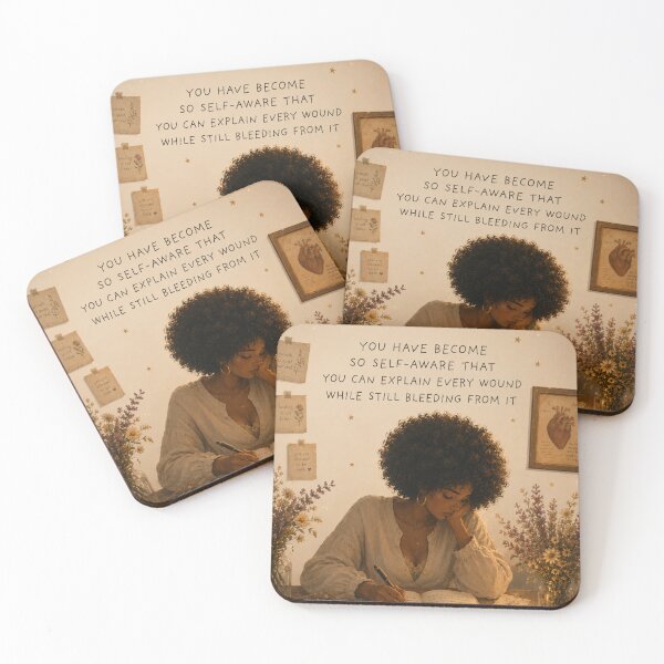 Item preview, Self Aware Enough to Explain Every Wound Healing Art Print designed and sold by TheEccentricVox.