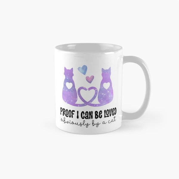Item preview, Proof I Can Be Loved - Funny Watercolor Cat Silhouette designed and sold by the-Z3nith.