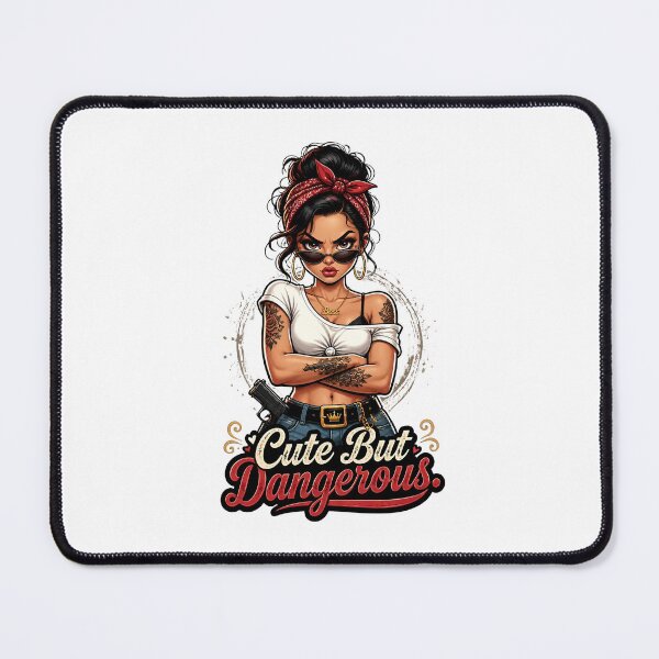 Item preview, "Cute But Dangerous" Retro Boss Lady  designed and sold by MusesWhispers.
