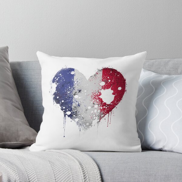 Item preview, France Heart in national colors designed and sold by Ecmoprints.