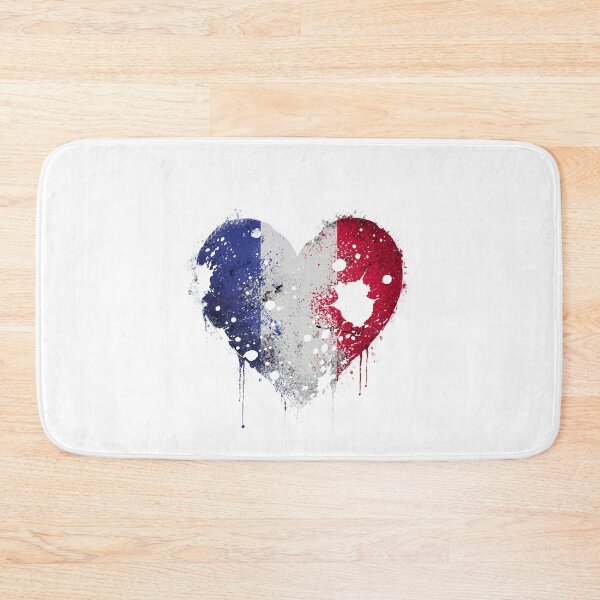 Item preview, France Heart in national colors designed and sold by Ecmoprints.