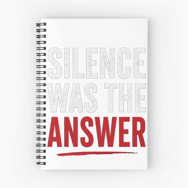 Item preview, Silence Was the Answer – Minimalist Quote Typography designed and sold by Saraisha Studio.