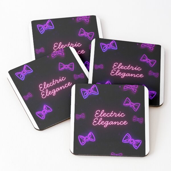 Item preview, Electric Elegance – Neon Purple Bows and Luminous Glamour designed and sold by SatinPosterCo.