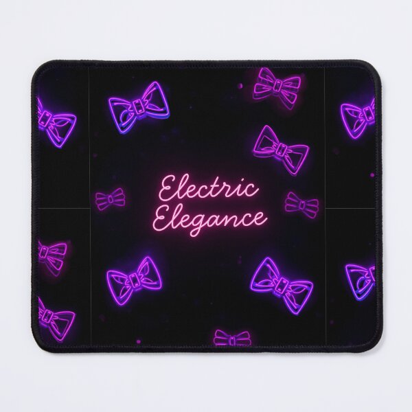 Item preview, Electric Elegance – Neon Purple Bows and Luminous Glamour designed and sold by SatinPosterCo.