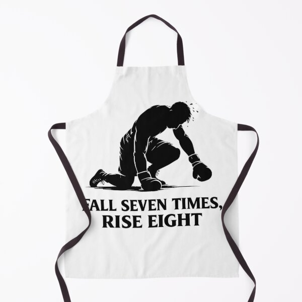Item preview, Boxer Silhouette – “FALL SEVEN TIMES, RISE EIGHT” - Motivational Design designed and sold by Donsean22.