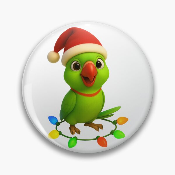 Item preview, Christmas Rose-Ringed Parakeet designed and sold by Sillytoe.
