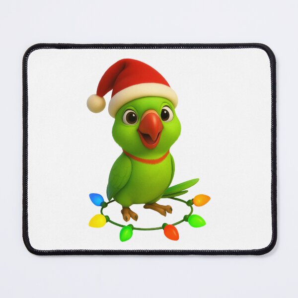 Item preview, Christmas Rose-Ringed Parakeet designed and sold by Sillytoe.