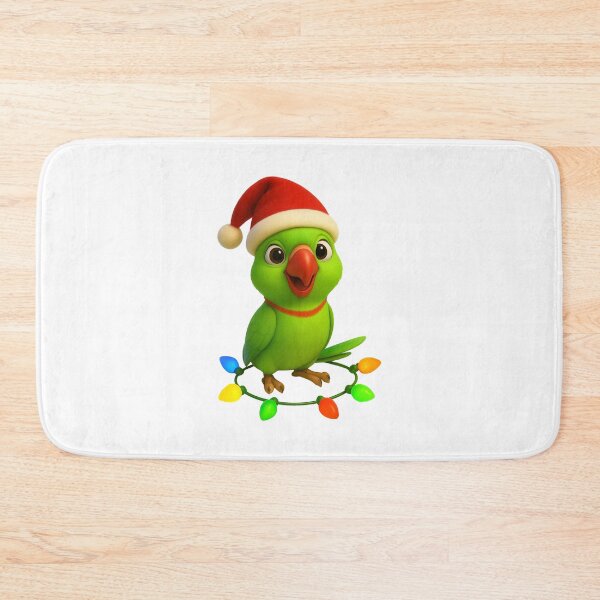Item preview, Christmas Rose-Ringed Parakeet designed and sold by Sillytoe.