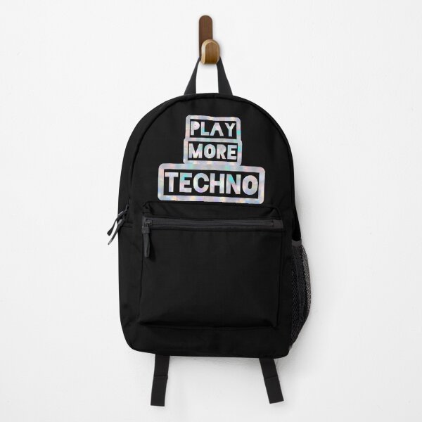 Item preview, Play More Techno Holographic EDM Festival Trinket designed and sold by FestDrip.