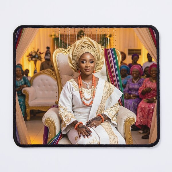 Item preview, Traditional Nigerian Bride Wedding Culture designed and sold by SavannaCanvas.
