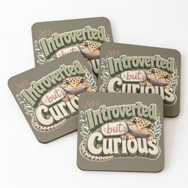 Item preview, Introverted but Curious Leopard Gecko designed and sold by Weirdwildco69.