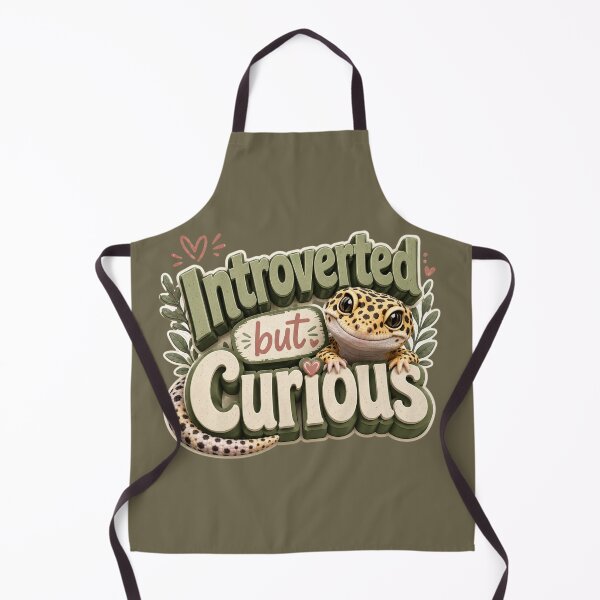 Item preview, Introverted but Curious Leopard Gecko designed and sold by Weirdwildco69.
