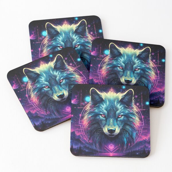 Item preview, Cosmic Spirit Wolf designed and sold by Fei Long Design Hub.