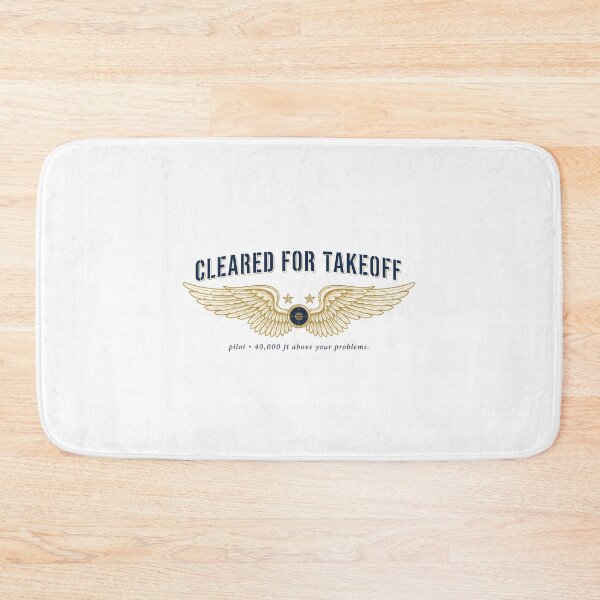 Item preview, Pilot Cleared For Takeoff Aviator Wings Quote designed and sold by Enea Kelo.