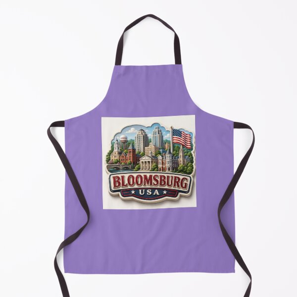 Item preview, Charming 3D Skyline Label Label Text BLOOMSBURG USA ?? designed and sold by PaintMeWorld.