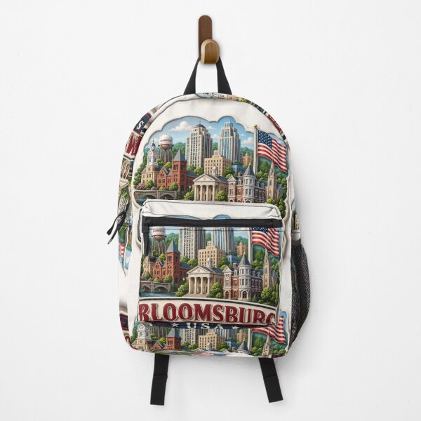 Item preview, Charming 3D Skyline Label Label Text BLOOMSBURG USA ?? designed and sold by PaintMeWorld.